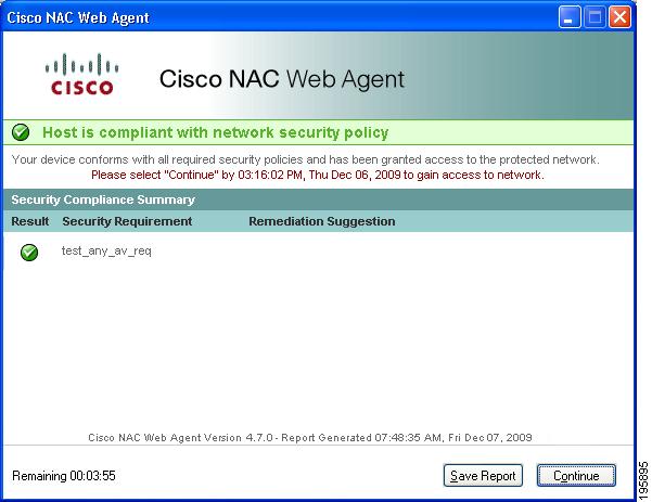 Chapter 10 Cisco NAC Web Agent 11.