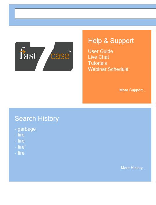 Recently Searched Jurisdictions Fastcase tracks the jurisdictions you have selected for your searches in two places, making it easier to select your most frequently searched jurisdiction.
