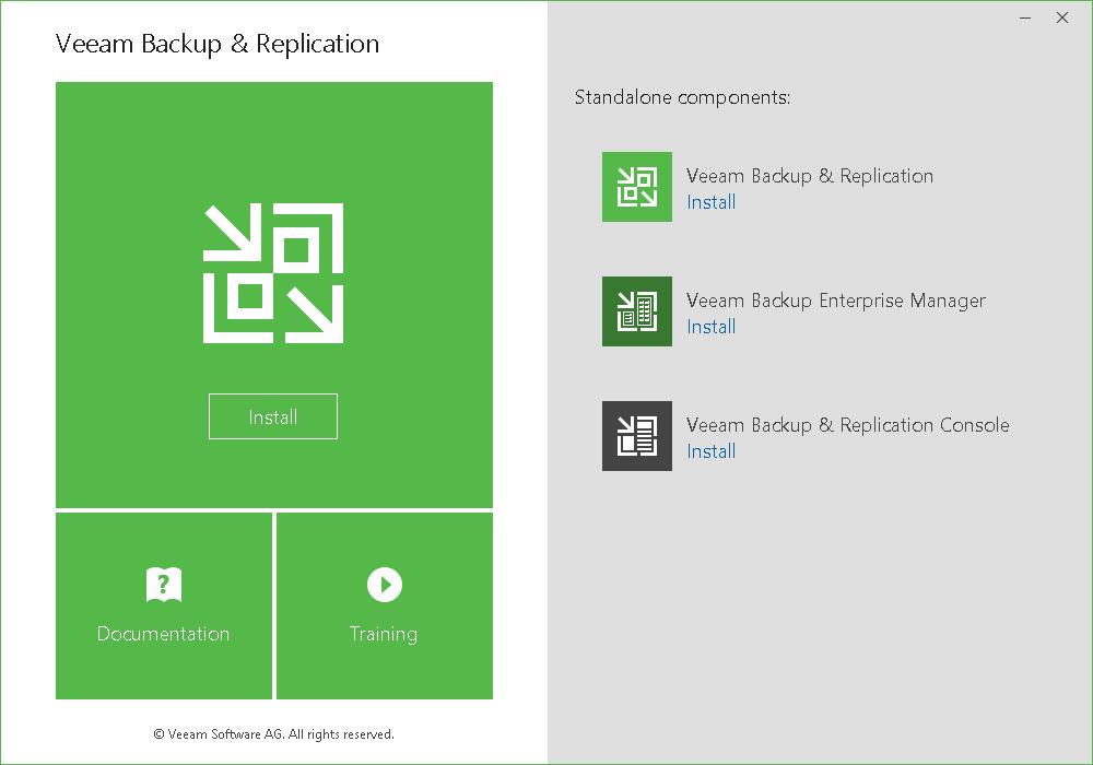 Step 1. Launch the Setup Wizard Download the latest version of Veeam Backup & Replication from https://www.veeam.com/downloads.html.