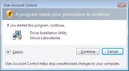 DRIVER INSTALLATION Windows Vista NOTE: NEVER connect the transceiver to the PC with the USB cable (third party) until the USB driver