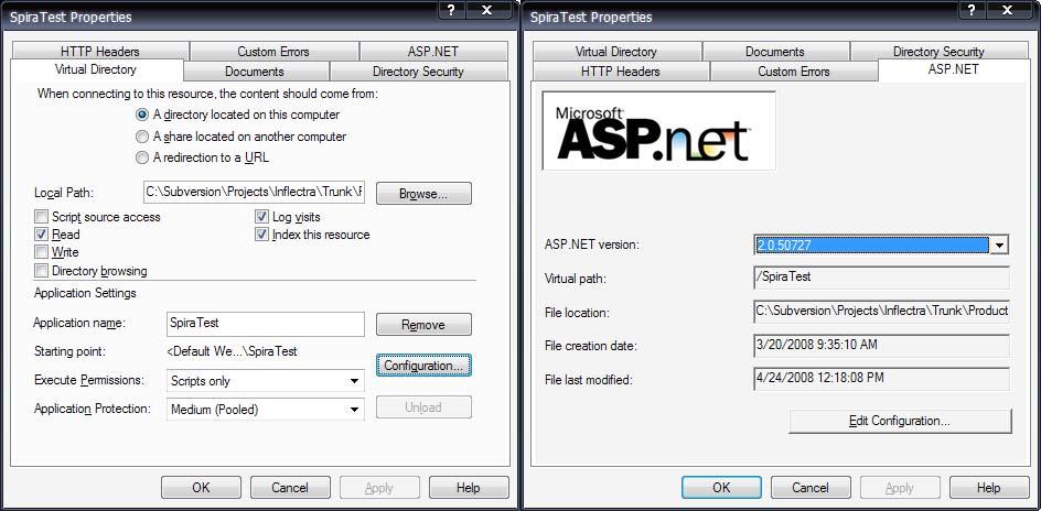 2.1.5. Ensure that ASP.NET is installed Now that you have both IIS and.net installed, you need to make sure that the Active Server Pages (ASP.NET) components that allow IIS to access the.