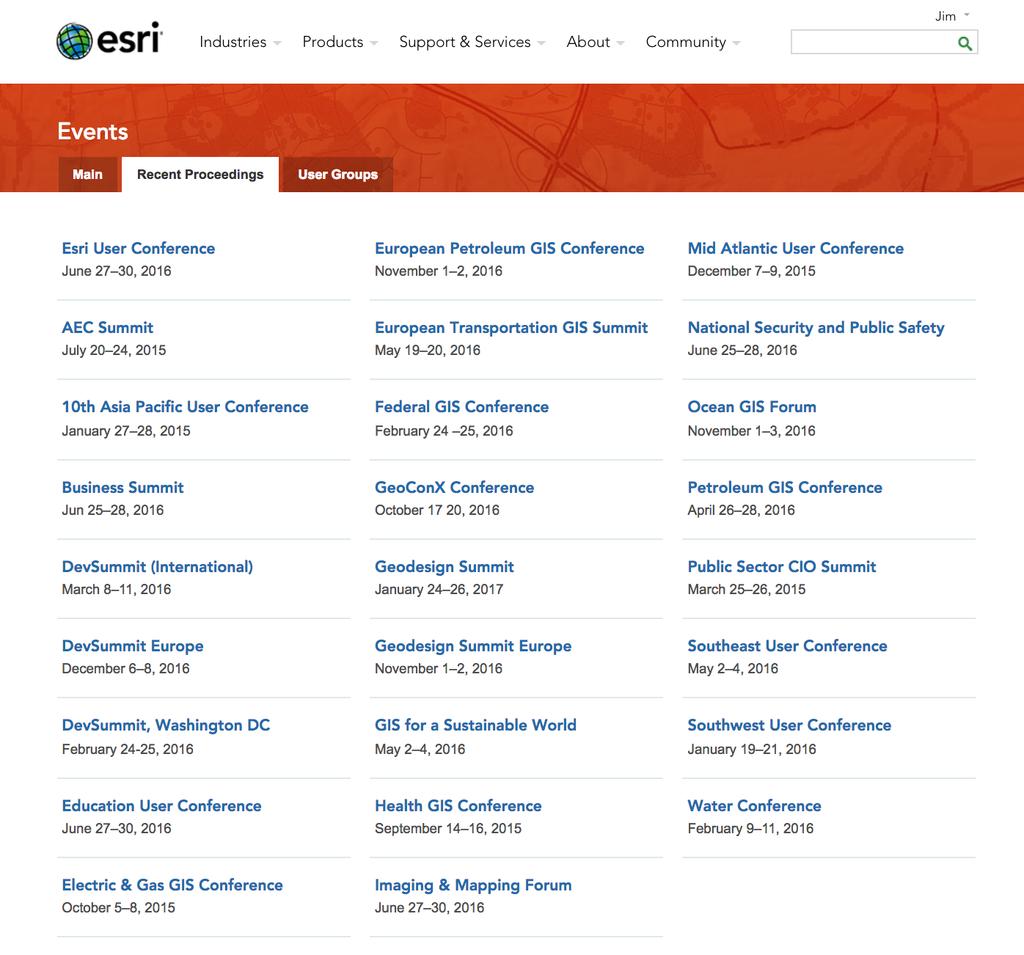 Esri.com Proceedings page http://proceedings.esri.