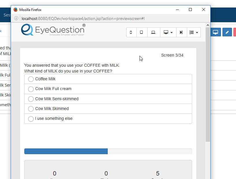 6.6. Preview After building your questionnaire, you can preview the result by