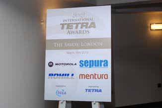 2012 Winner of Best Use of TETRA for Private Industry The