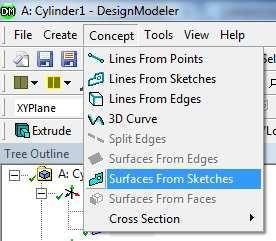 Once the circle has been created select the tab corresponding to Dimensions and choose Radius.