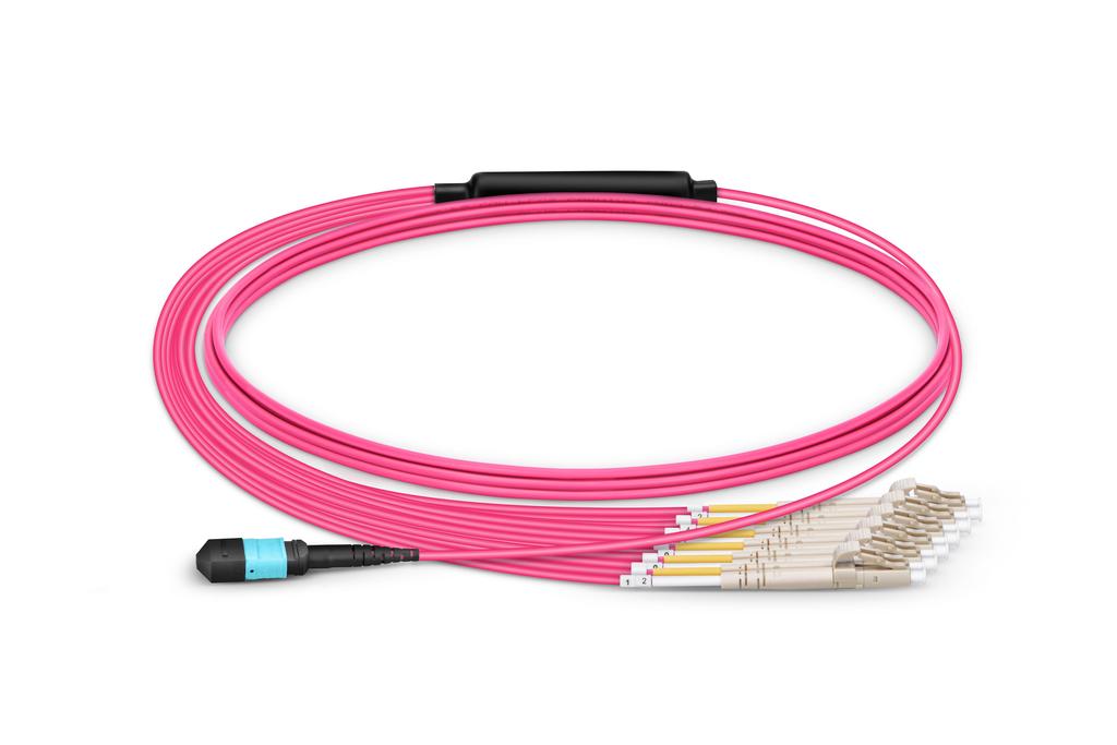 MTP/MPO Breakout Cable 01 Description MTP/MPO breakout assemblies are used in parallel optics and duplex transmission cross connect systems to increase cable density between switch and server