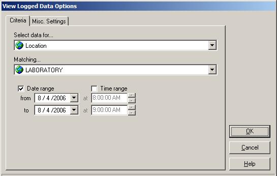 9936A LogWare III Users Guide 9.1 Viewing Logged Data LogWare allows data that has been logged to be viewed on screen in a spreadsheet style grid and graphed.