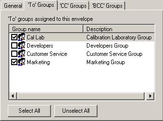 9936A LogWare III Users Guide Enter the name of the envelope in the Envelope name field. The envelope name is required.