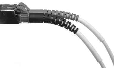 LC/SC Flexible Boot Compatible with any Tyco Electronics LC Connector Compatible with Tyco Electronics SC 658874-3 and 658875-5 Controls cable radius in limited space