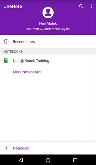 NOTEBOOKS Open OneNote or OneNote 2016 on any device, and choose to create a New Notebook.