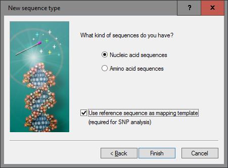 Click on the Experiment types panel to activate it and select Edit > Create new object... ( ). From the Create a new experiment type dialog box that pops up, select Sequence type and press <OK>. 2.
