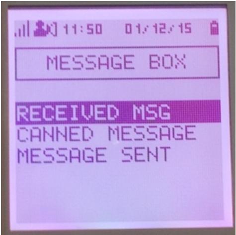 Message is displayed Message N Sender address (name and RIC display alternate) Timestamp Message