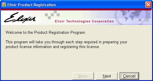 If you want to run registration as a separate process, click No. When you are ready to register, open the Start menu and select Programs, Elixir Applications, DesignPro Tools, Product Registration.