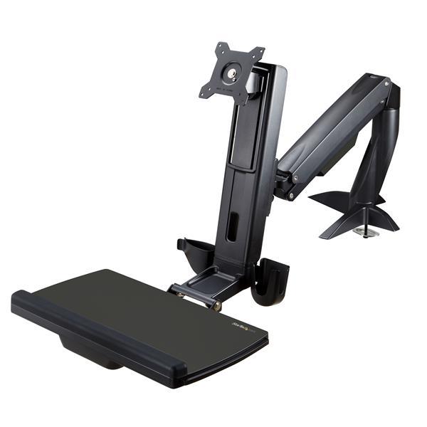 Sit-Stand Monitor Arm Product ID: ARMSTSCP1 This sit-stand monitor arm transforms your desk or tabletop into an ergonomic workstation.