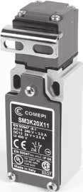 Limit switches with keys, shaft lever or pull wire SP_K Series 30 mm polymeric casing. 1 cable inlet.