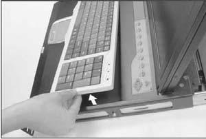 Replaceable Keyboard Instruction Manual The keyboard is replaceable, in the event of language changes or