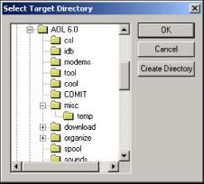 2 OPERATION......2.3 Selecting a Directory in which to Store the Schedule Item Click 'OK' when all details have been entered. Select the required directory.