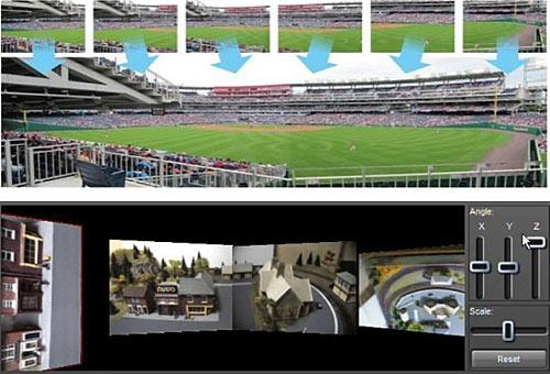 With this functionality, it is possible to monitor a stadium, parking lot, street, store, or a long corridor without having to switch between different cameras e.g. when tracking a moving person.