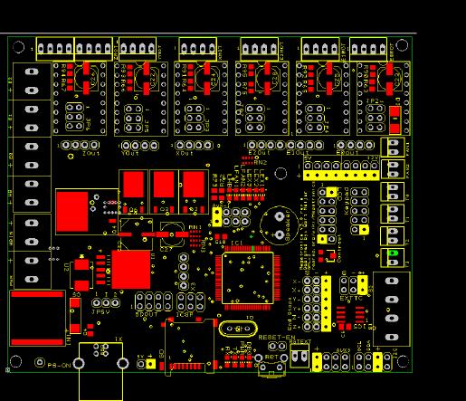 BOARD DIIMENSIIONS List of M3 holes (measured from the bottom left): 2.3, 3.0 3.0, 88.5 74.3 54.1 107.5 3.0 107.3 89.0 Revision F has new dimensions: 110.5x91.3mm.