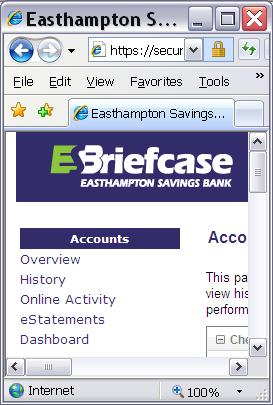 estatements ESB s estatement service is available for your business accounts through online business banking. To Sign up for estatements 1.