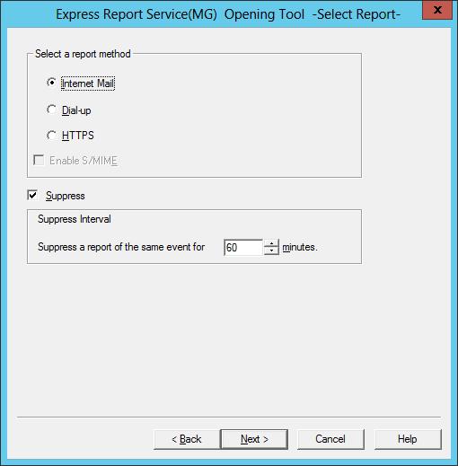Change in the report method When you want to change the notification method to Opening report after, check the "Do Report Setting", perform the following steps. 1.