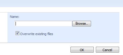 Click browse to find the file on your computer Once you locate the file, click OK.