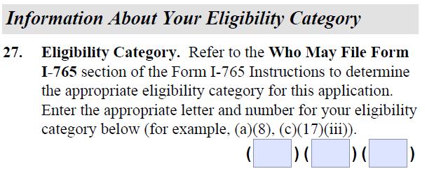 If you are applying for Post- Completion OPT, enter C3B. If you are applying for STEM OPT Extension, enter C3C.