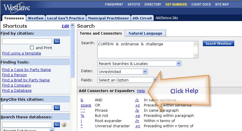Click on the Help link beside Adding Connectors or Expanders, as seen in Figure 3.