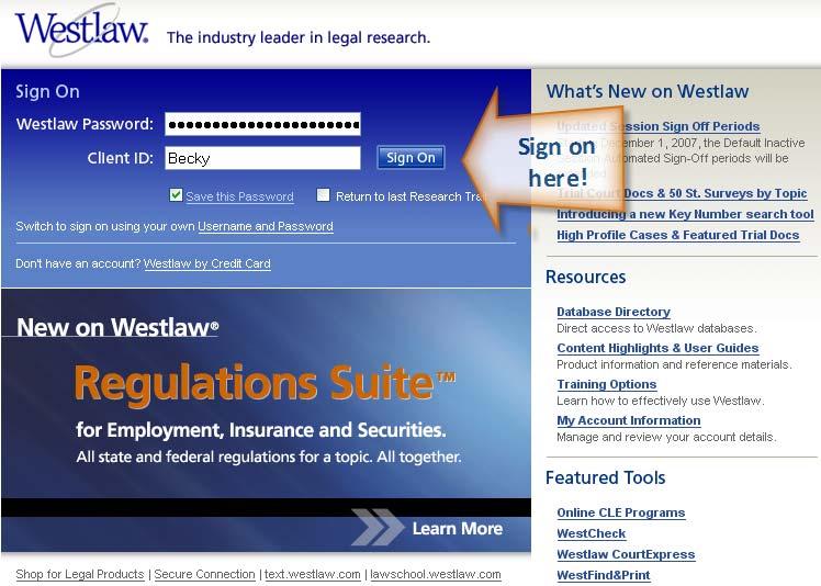 SECTION ONE: SETTING THE USER INTERFACE In Section One, you will learn how to customize the Westlaw User Interface. First, you will set your Preferences. Next, you will add Tabs.