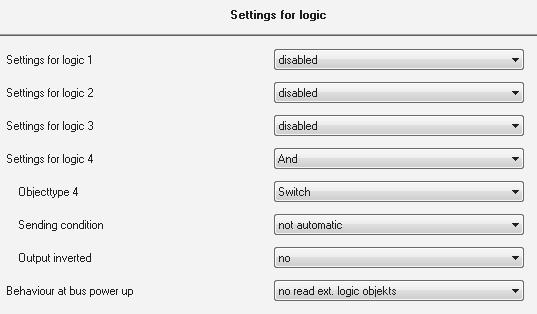 4.7 Logic The push buttons contain of 4 individually switchable and parameterize able logic blocks.