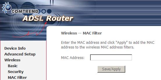 addresses Lists the MAC addresses subject to the MAC Restrict Mode.