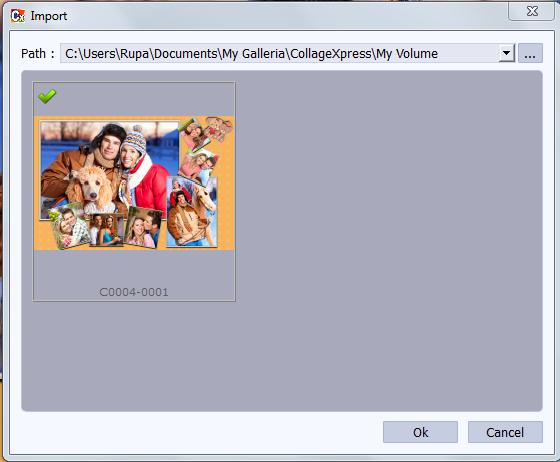 Click on Galleria. Click on Button to Import templates (Image 6.2.1.