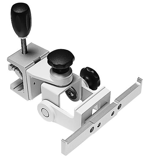Installing the Tilt/Swivel Mount (M3080A #A14) Attached to a Universal Pole Clamp This option is used to attach the Tilt/Swivel mount to a Universal Pole clamp.