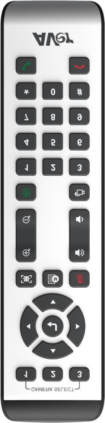 Remote Controller 1 9 2 3 4 5 10 11 6 12 7 8 13 Button Function 1. Camera select 1 remote can control up to 3 AVer VC/CAM.