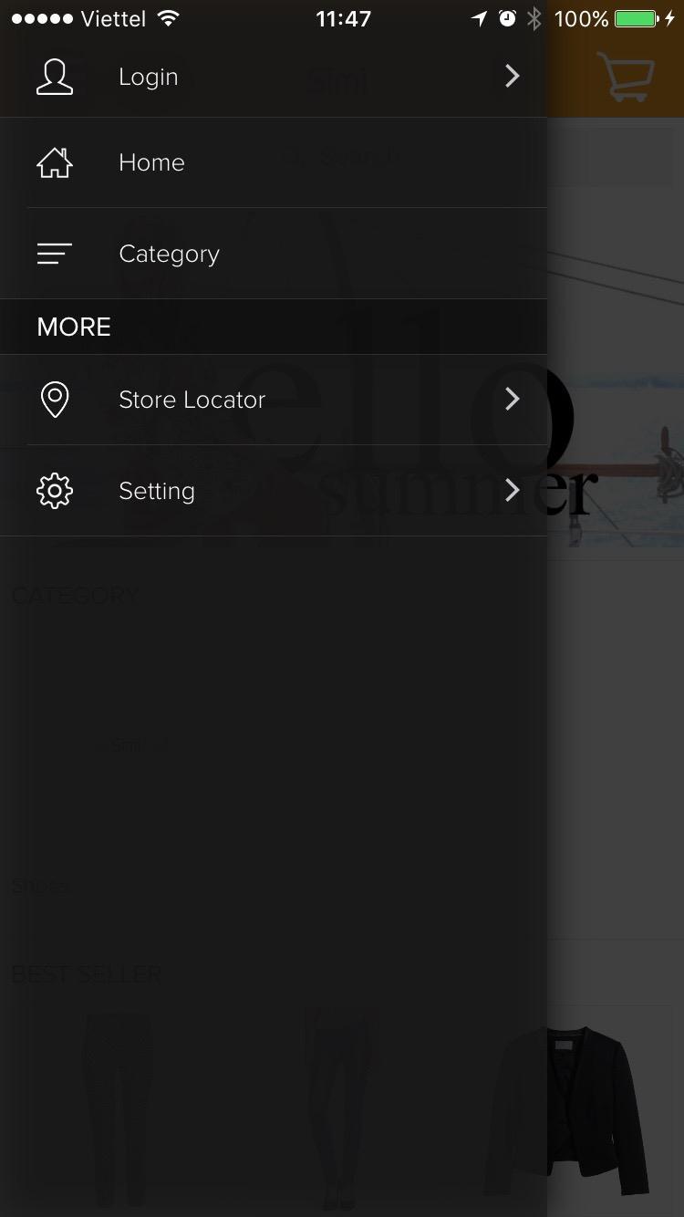 4. HOW TO USE STORE LOCATOR ON APP On the left menu, when your customers tap on More, they will see the Store Locator tab.