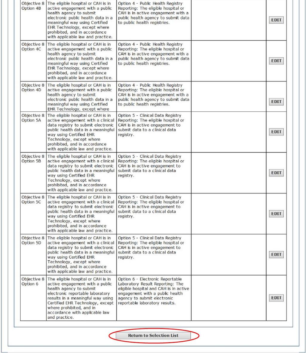 Stage 3 Required Public Health Objective (9) Figure 0-17: Required Public Health Objective Worksheet