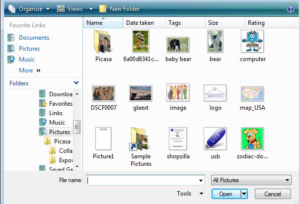 Inserting a Picture from Files Click in the document where the picture is to be placed. On the Ribbon, click on the Insert tab.