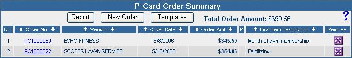 Managing Orders Managing Orders Order Log The Order Log is a working area to track the purchases made with corporate purchasing cards you manage before you receive the transactions from the bank.