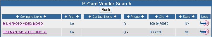 Managing Orders 3. Click on the Load Icon to select the desired Vendor from the list. This will return you to the Order Detail window and load the selected vendor s name into the Vendor field. 4.