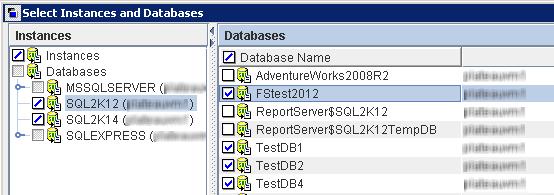 Configuring SQL Server backups with SQL Server Intelligent Policy Adding databases to a policy 53 4 In the right