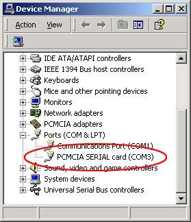 To check whether the Serial PC Card is installed properly, please click Start! Settings! Control Panel! System!