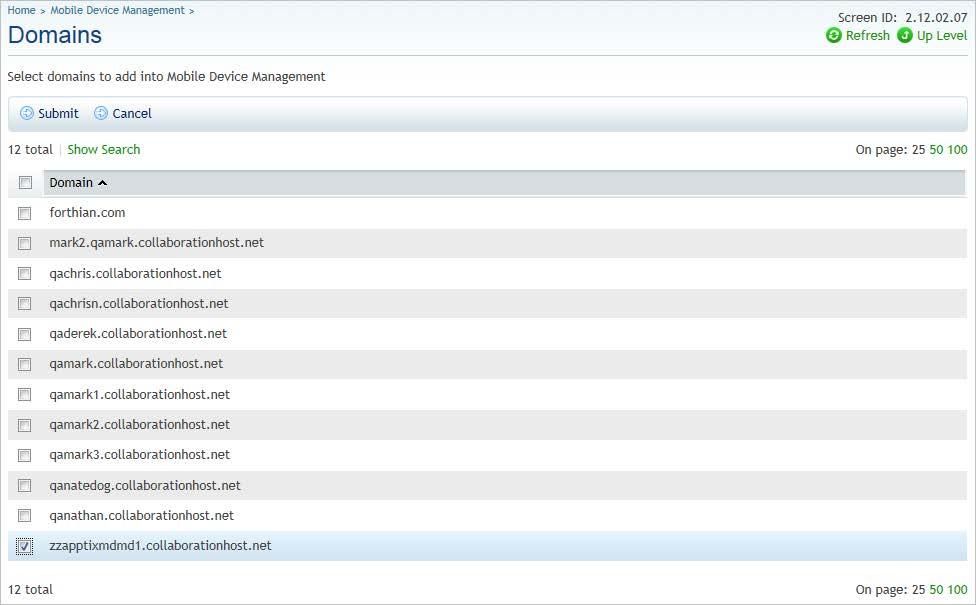 Provisioning MDM in the Control Panel 10 4.