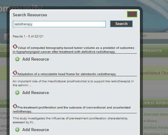 Select the resource form the list and click Add Resource button 2.