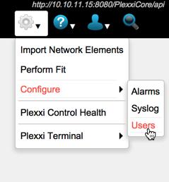 Plexxi Control Read-Only User For Plexxi Control user administration, the 2.