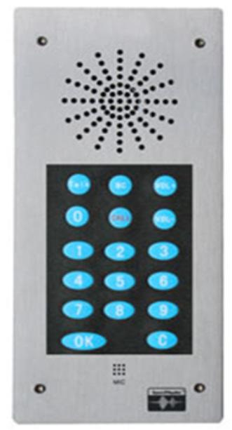 IP-9000E IP Network Classic Sub Master Intercom Panel Ideal solu on for outdoor or indoor two way communica on system in park, school, factory, rain sta on and airport.