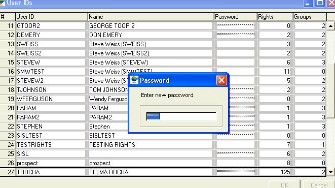 Change a User s Password If a user ID needs needs a password changed, you can do so through the security file.