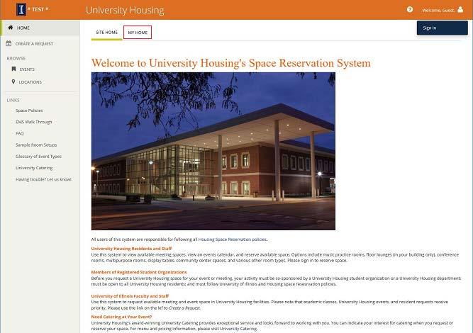 EMS Walk This guide explains the various components of University Housing s Event Management System (EMS) and provides step-by-step instructions for new users.
