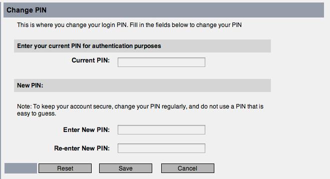 In the Current PIN fi eld, enter the password you are currently using to access VXView. 5.