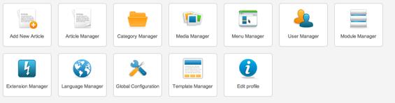 Editing Existing Pages To edit existing pages on your site, click the Article Manager icon in the main control