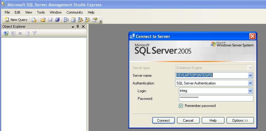 7.2 Viewing Data You can view the JNIOR database tables by installing Microsoft SQL Server Management Studio Express.
